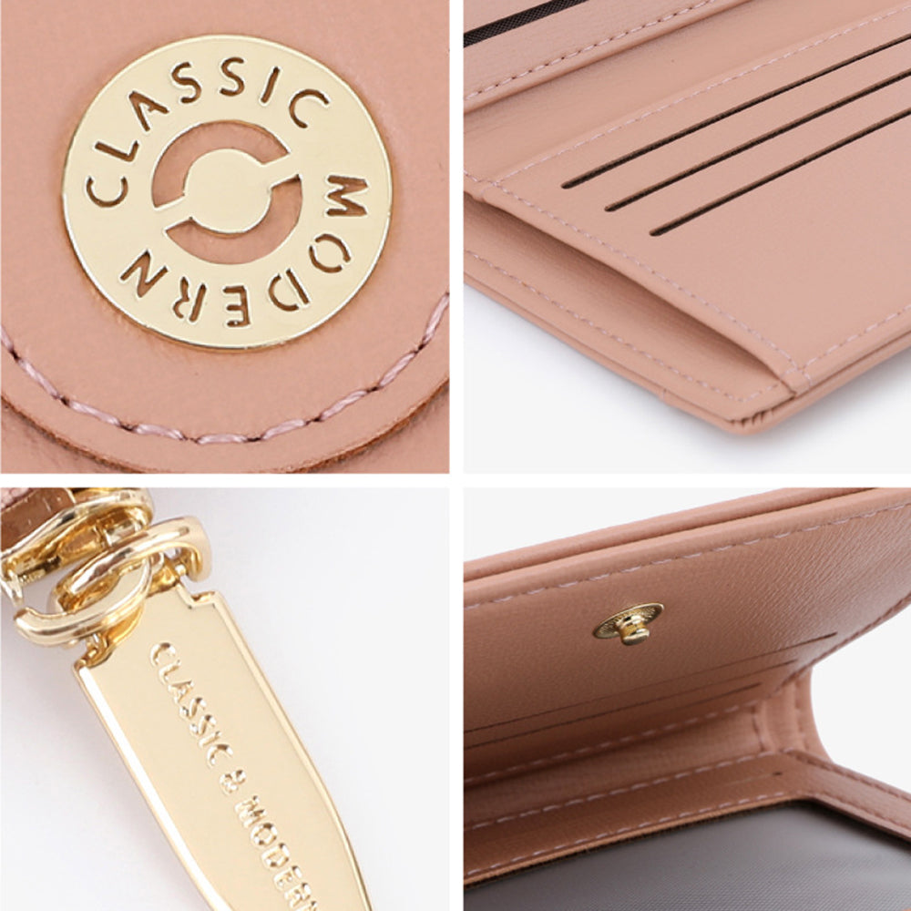 TAILIAN T2602-340 Women PU Leather Bi-fold Short Wallet Zipper Coin Purse TAILIAN T2602-340 Women PU Leather Bi-fold Short Wallet Zipper Coin Purse